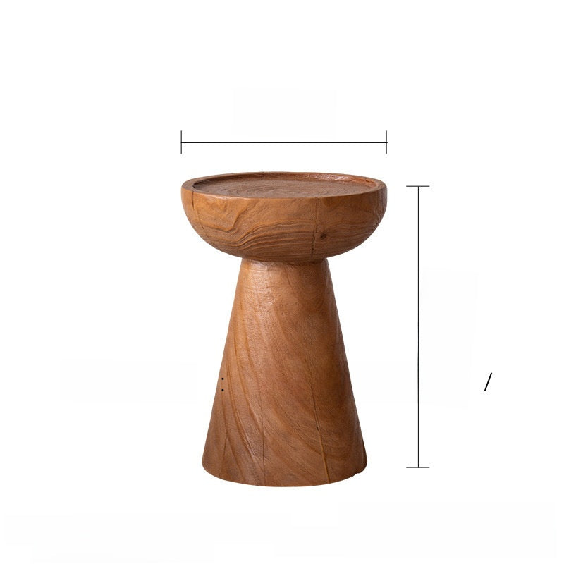 Handcrafted Solid Wood Side Table