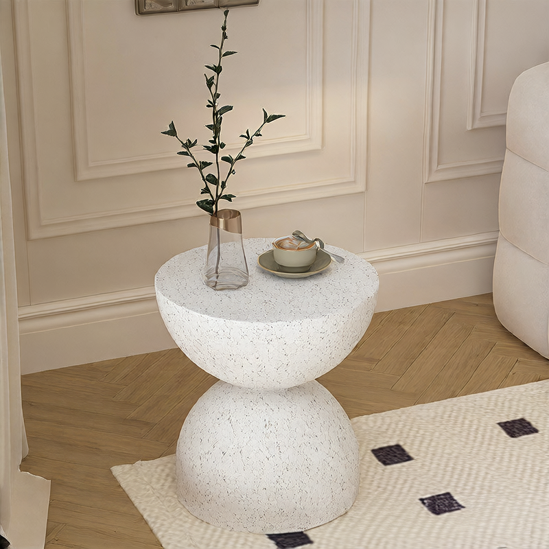 Small round table bedside table
