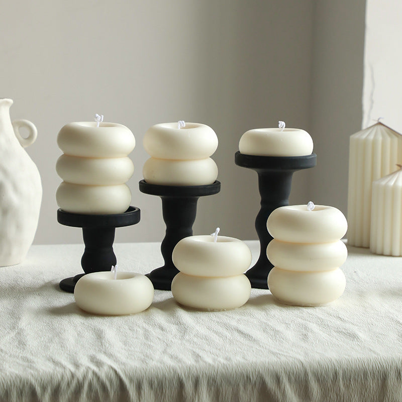 White ambient scented candles