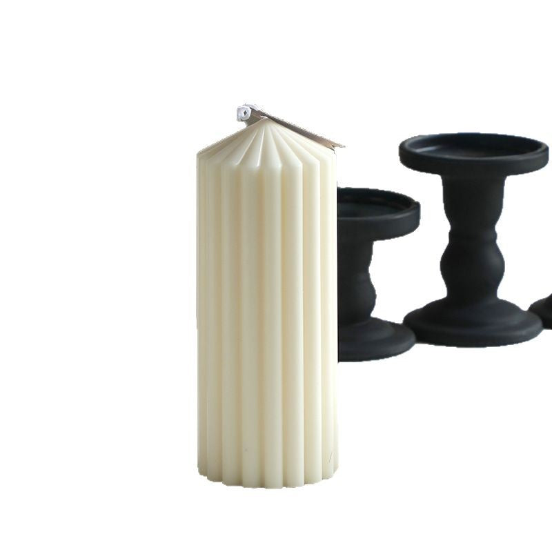 White ambient scented candles