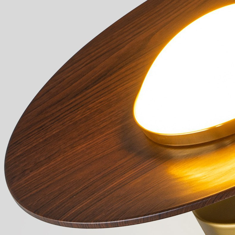 Vintage Walnut Finish LED Wall Lamp