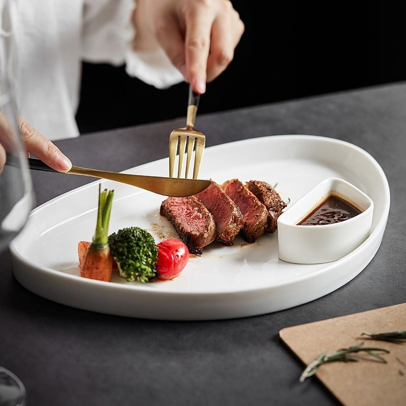 French-style Western dinner plate