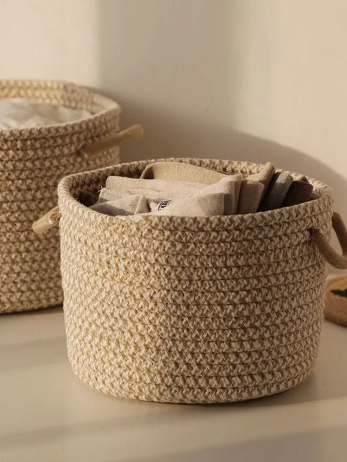 Cotton Thread Storage Basket with Handles