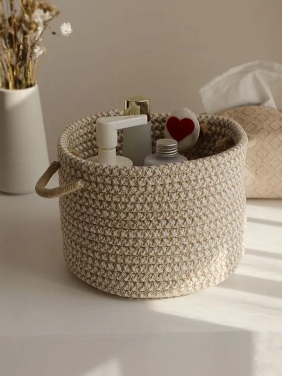 Cotton Thread Storage Basket with Handles