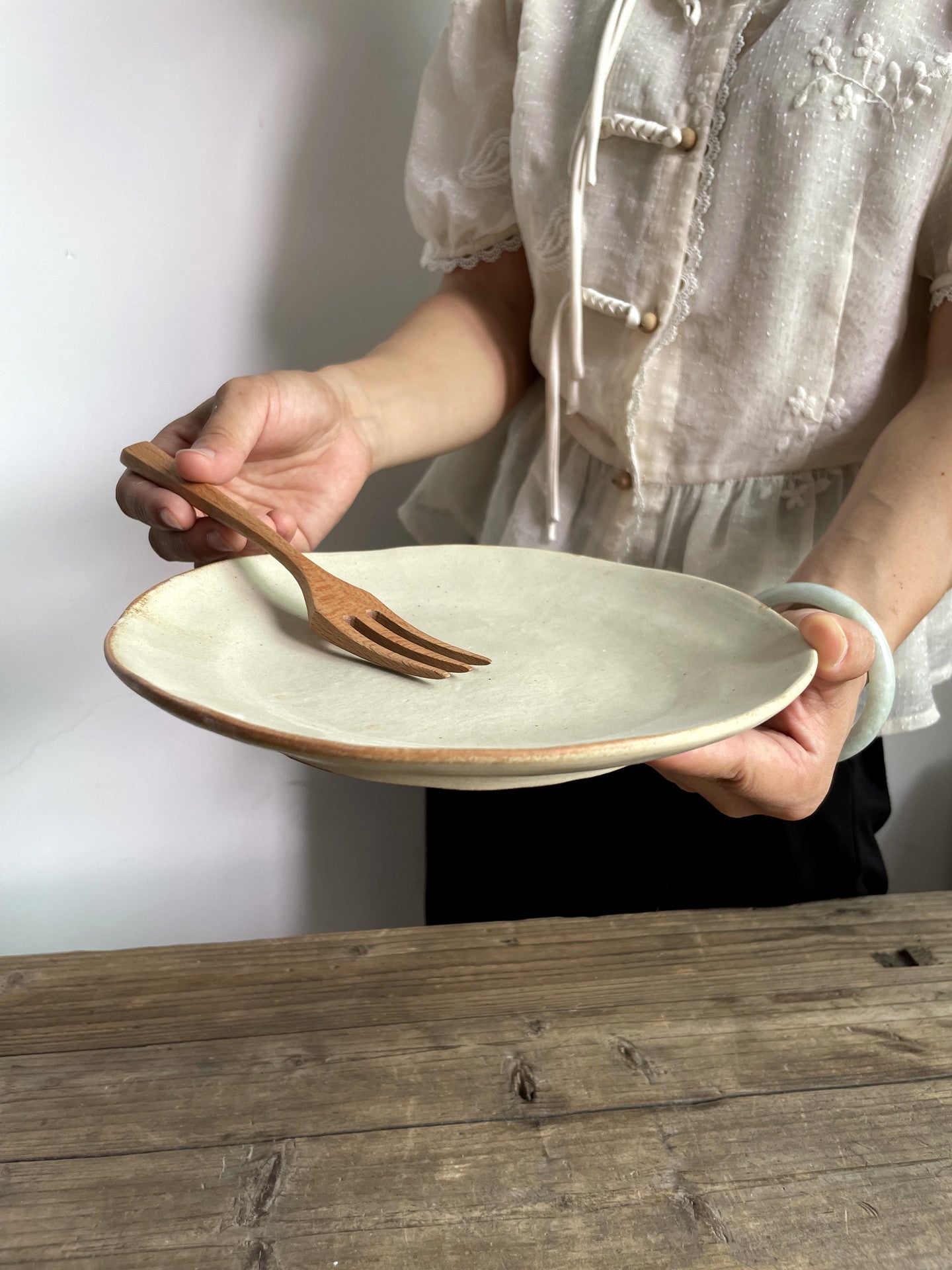 Japanese Style Matte Ceramic Dinner Plates