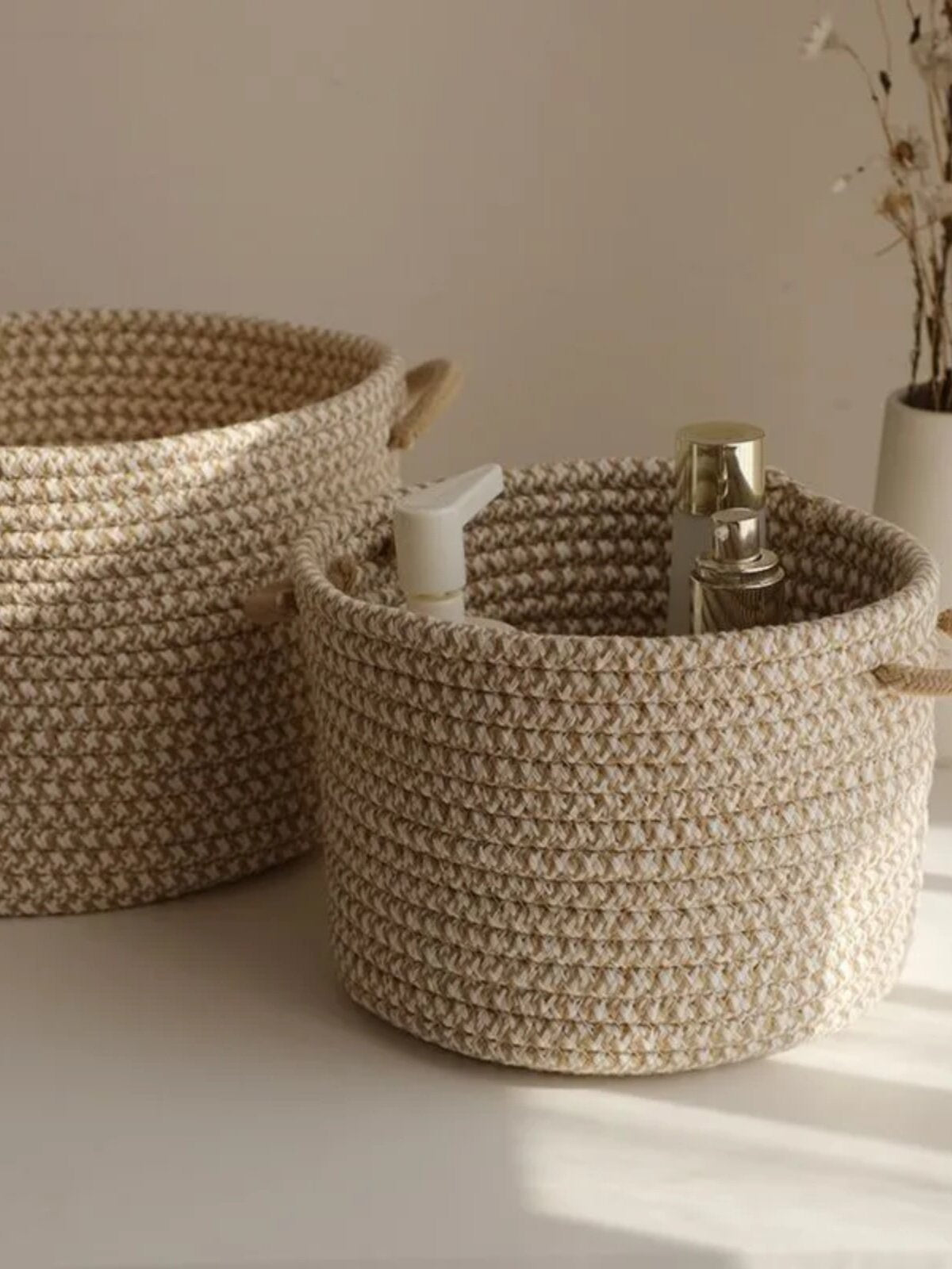 Cotton Thread Storage Basket with Handles