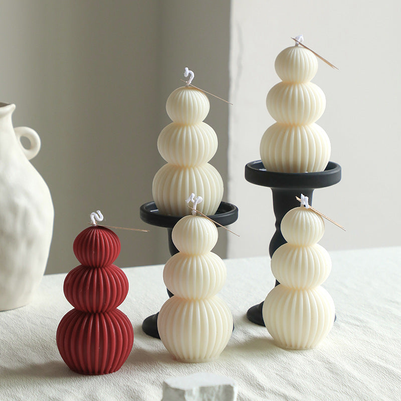 White ambient scented candles
