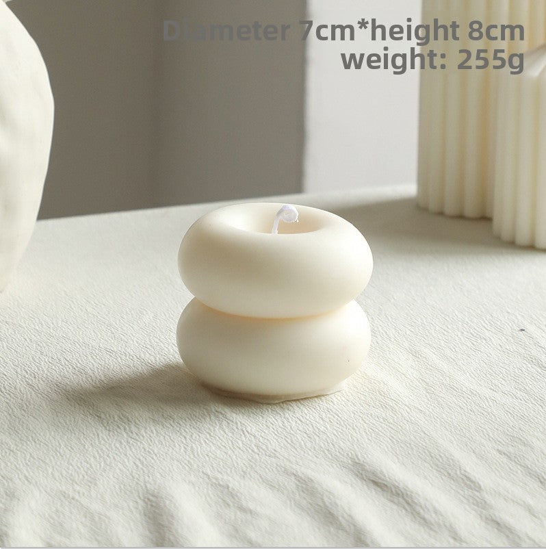 White ambient scented candles