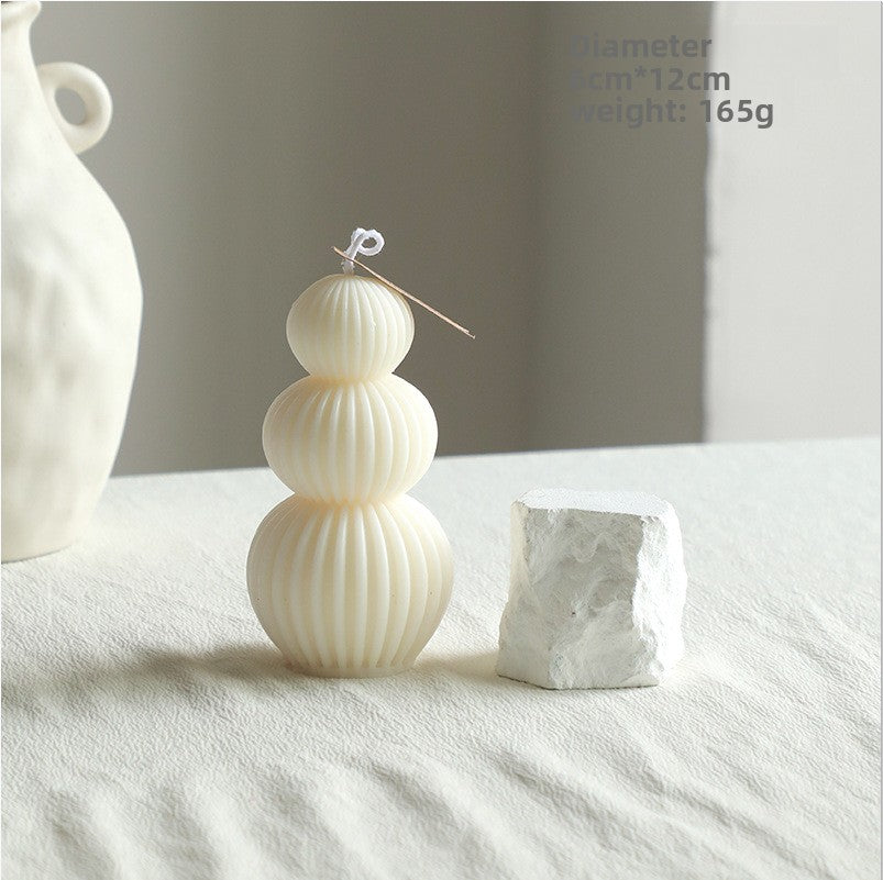 White ambient scented candles