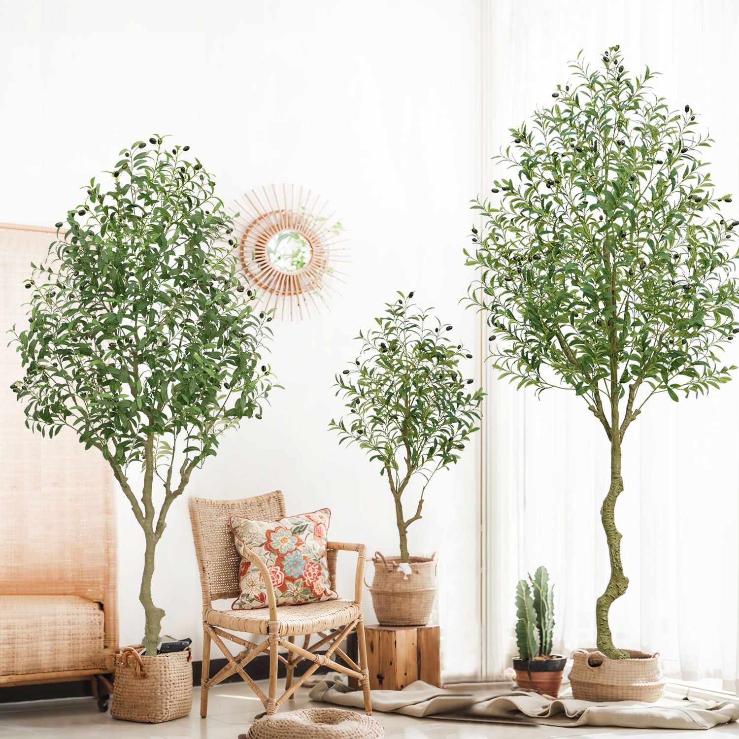 Artificial olive tree bonsai