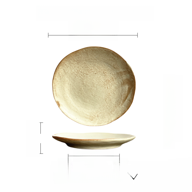 Japanese Style Matte Ceramic Dinner Plates